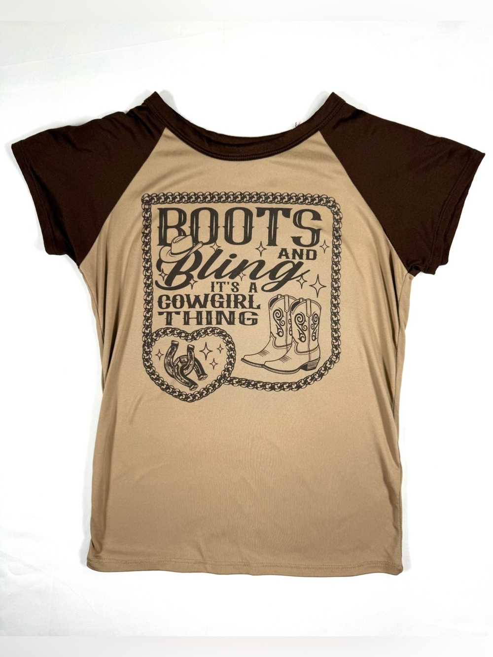 FRENCH‎ PASTRY Women’s Medium Boots And Bling It’s A Cowgirl Thing Graphic Tee
